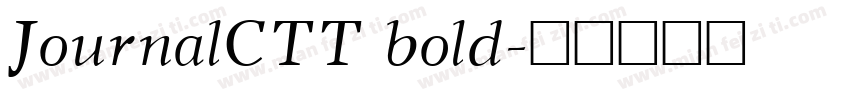 JournalCTT bold字体转换